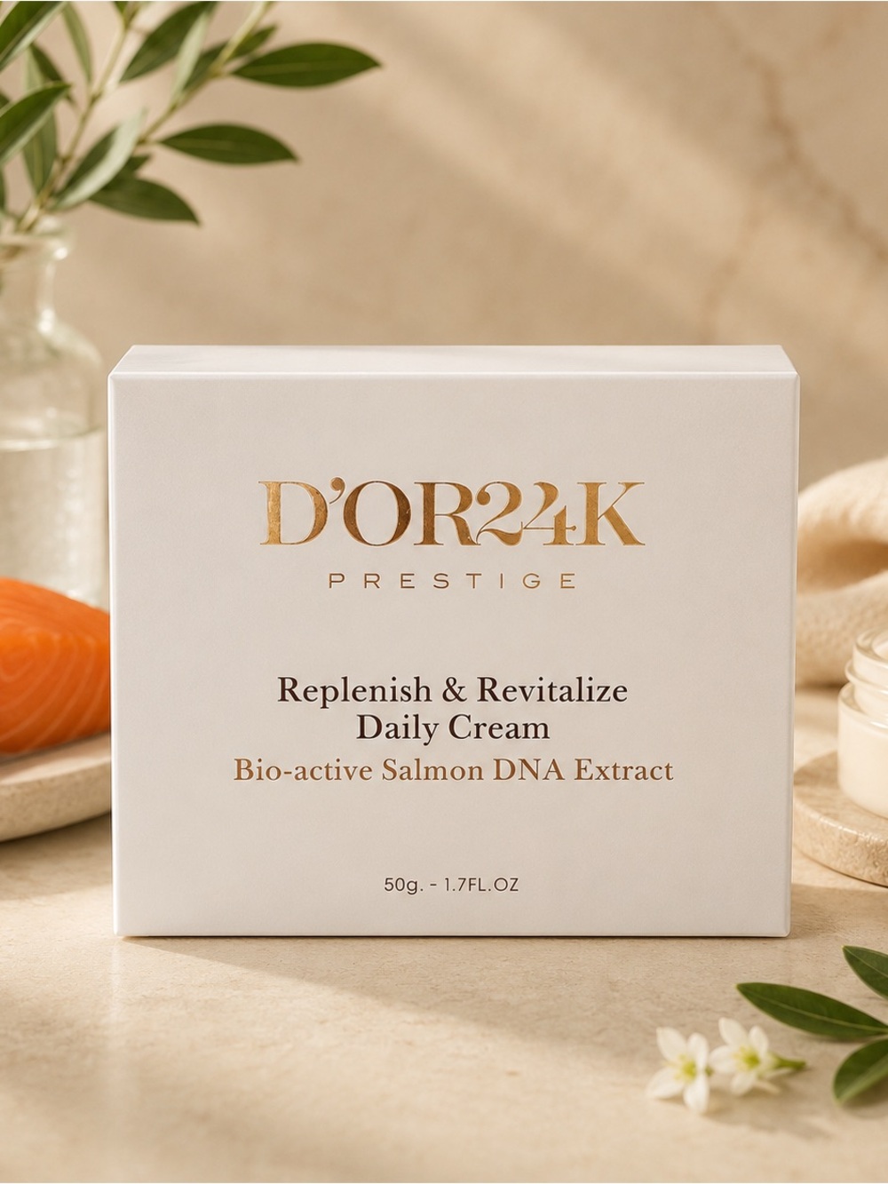 ✨D'OR24K Prestige Replenish & Revitalize Daily Cream — With Salmon DNA✨